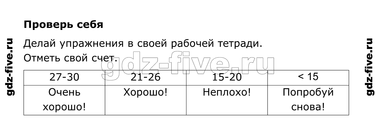 гдз решебник онлайн по английскому языку 4 класс enjoy english unit 7 section 4 test yourself автор Биболетова, Денисенко